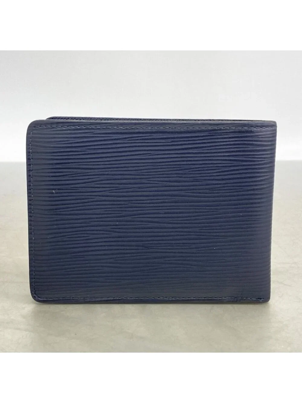 Louis Vuitton Billfold Epi Portefeuille Multiple Blue Marine Wallet